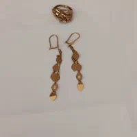 انگشتر و گوشواره طلا تابلو + ۱٪ - فروش فوری|جواهرات|اردبیل, |دیوار