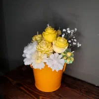 باکس گل شمعی معطر برای دیده‌شدن بیشتر توی دیو|صنایع دستی و سایر لوازم تزئینی|تهران, شهرک محلاتی|دیوار