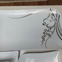 ظروف چینی طوس 12نفره مدل اشکی