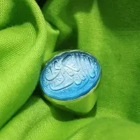 انگشتر عقیق یمن رنگ یخی بی نظیر