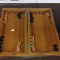 تخته نرد عتیقه گردو