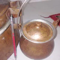 سماور برنجی قابلمه مسی|کلکسیون اشیاء عتیقه|نیشابور, مدرس|دیوار