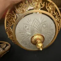 چراغ سقفی دکوراتیو سقفی جنس برنز