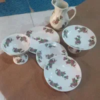 سرویس گل سرخی قدیمی نونو ژاپن|ظروف سرو و پذیرایی|تهران, مینی‌سیتی (شهرک نفت)|دیوار