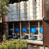 نصب پمپ و مخزن