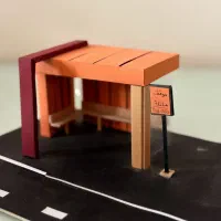 ماکت ایستگاه اتوبوس