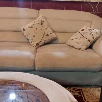 مبل مدل L کرمی رنگ