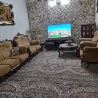 مبل هفت نفره با میز وسط ودوتا عسلی