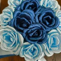 باکس و دسته گل روبانی
