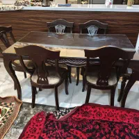 میز نهار خوری ۶ نفره چوب راش