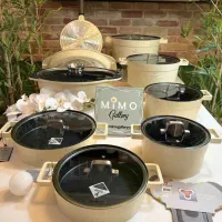 سرویس قابلمه چُدن کف سرامیک مارک ژاکارد تابه گریل