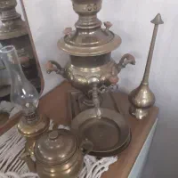 سماور  زغالی برنجی سالم سالم