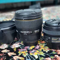 لنز 50 mm لنز 85 mm  sigma نیکون