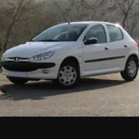 پژو۲۰۶   تیپ ۳  مدل ۱۴۰۰  رنگ سفید شیشه دودی