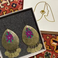 گوشواره دست ساز برنجی