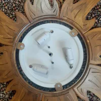 لوستر سقفی چوبی خورشیدی|لوستر و چراغ آویز|کرمانشاه, |دیوار