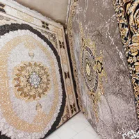 فرش طرح ۷۰۰شانه ترکم ۲۵۵۰ نخ بی سی اف اخر انباری