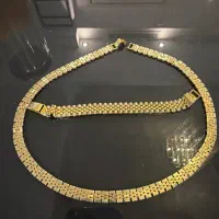 دستبند و گردنبند رولکس ۵۷،۷۷۰ گرم درحد نو فقط ۵٪