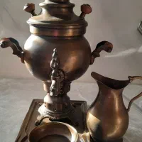 سماور برنجی دکوری