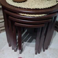 میز عسلی  جلو مبلی  ۳و ۴ تیکه کاملا سالم چوبی|مبلمان خانگی و میز عسلی|نکا, |دیوار