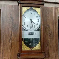 ساعت دیواری سیکو ژاپنی چوب سنگین قدیمی عتیقه سالم