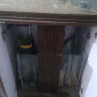 آکواریوم شور با شیشه مخصوص با وسایل خارجی|ماهی|تبریز, |دیوار