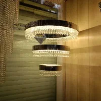 لوستر الماس.مدل آلتین (سازه استیل میرور).AC light|لوستر و چراغ آویز|تهران, سنگلج (شاپور)|دیوار
