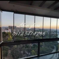 پنجره بالکنی/شیشه ریلی/ شیشه تاشو