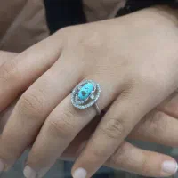 انگشتر نقره زنونه فیروزه نیشابوری