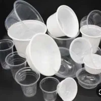 ظروف یکبارمصرف کاسه ماستی درب‌دار شفاف ساده