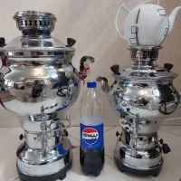 ۲عدد سماورگازی برندماهان ۱۰ و۶ لیتر درحد نو ۵تومن