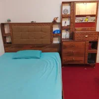 تخت خواب دو نفره همراه دوکفی و دراور