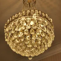 لوستر کریستال اشکی|لوستر و چراغ آویز|قزوین, |دیوار