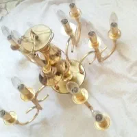 لوستر پنج  شاخه   هر شاخه دو تا لامپ میخوره|لوستر و چراغ آویز|تهران, اتابک|دیوار