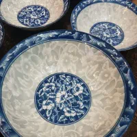 سرویس ۷پارچه انارخوری آبی قلم.قدیمی|ظروف سرو و پذیرایی|تهران, آشتیانی|دیوار