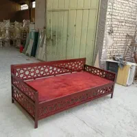 تخت سنتی مدرن فلز و چوب