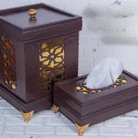 سطل و جا دستمال سطل وجعبه دستمال|صنایع دستی و سایر لوازم تزئینی|مشهد, کوشش|دیوار