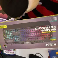 کیبورد RGB سوییج مکانیکال سیمی Hisk-A|قطعات و لوازم جانبی رایانه|تهران, المهدی|دیوار