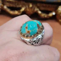 انگشتر فیروزه نیشابور رگه طلای