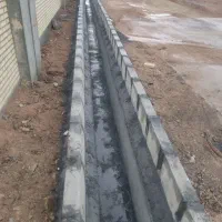 اجرای جدول محوطه سازی واسفالت