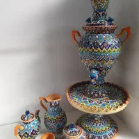 مینا کاری لعابکار و سیاه قلمکار