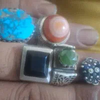 انگشتر نقره امضادار نگین اصل