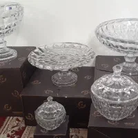 ست ۵ تکه پذیرایی کریستال آکوآمارین