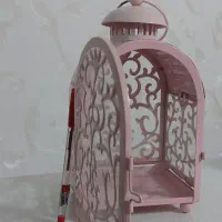 شمعدون فانوسی فلزی و تنه درخت چوبی کاملا سالم و نو|صنایع دستی و سایر لوازم تزئینی|رشت, علی آباد|دیوار