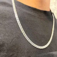 زنجیر ایتالیایی نقره