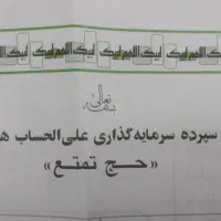 دو عدد فیش حج تمتع ۱۳۸۴