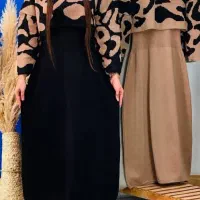 ست بافت دو تیکه ( رویه و سارافون)