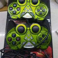 دسته بازی شوک دار به همراه gtavو pes2025