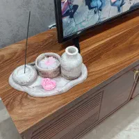 دکوری های زیبا از جنس سنگ وشمع