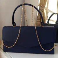 کیف سورمه ای مجلسی